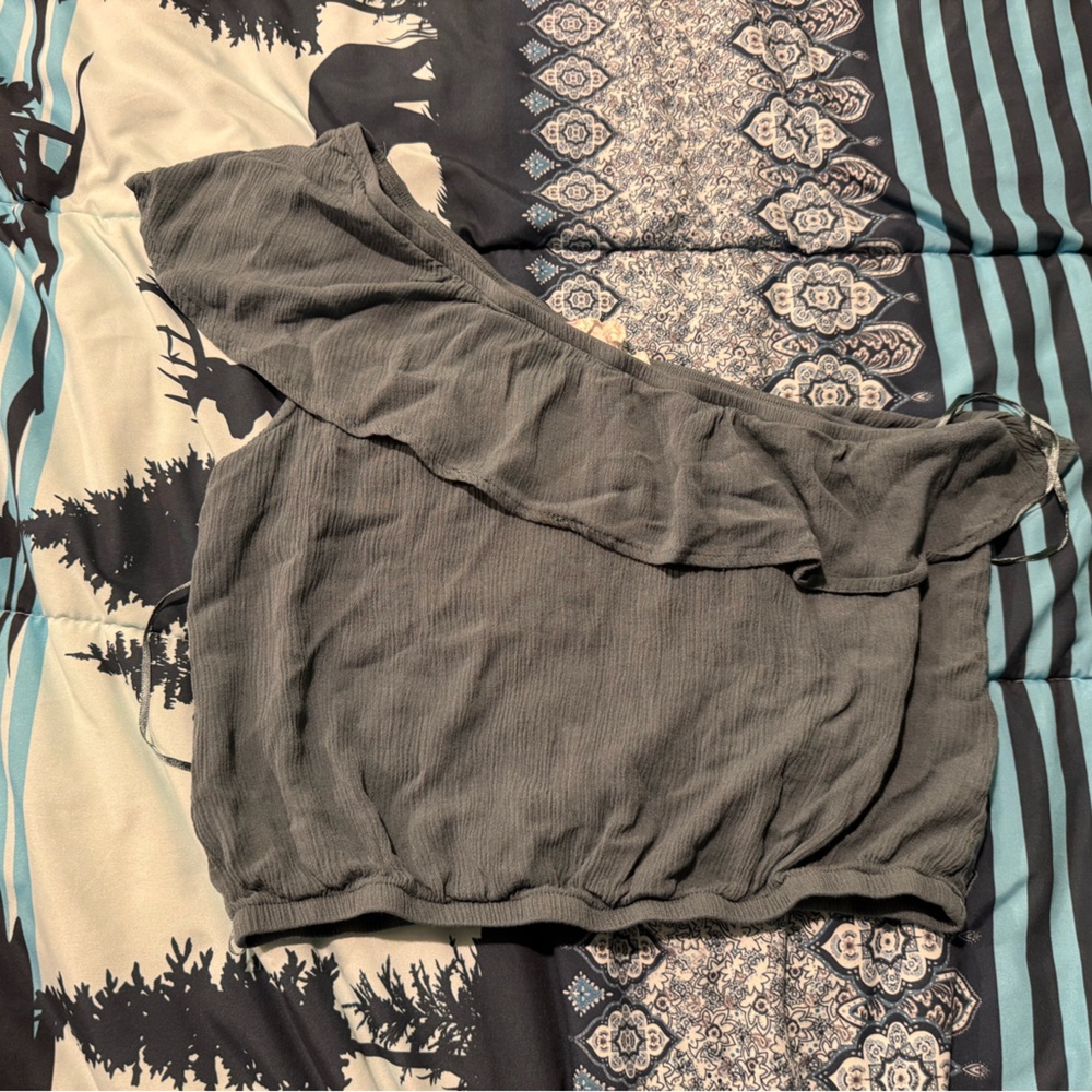 Hippie Rose Blue Patterned Top